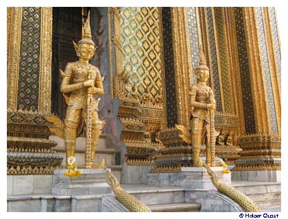 Verzierungen im Wat Phra Kaeo