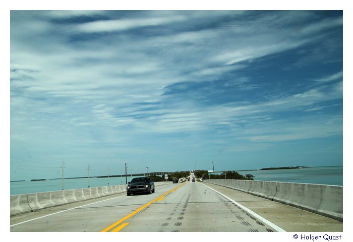 Fahrt auf dem Overseas Highway nach Key West