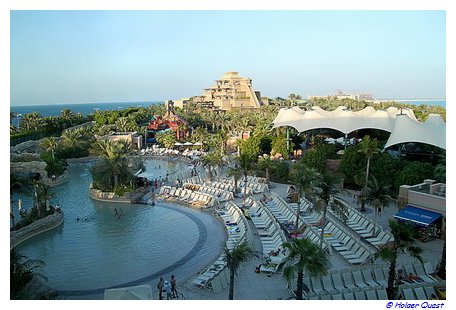 Poollandschaft des Atlantis The Palm Hotel - Palm Jumeirah