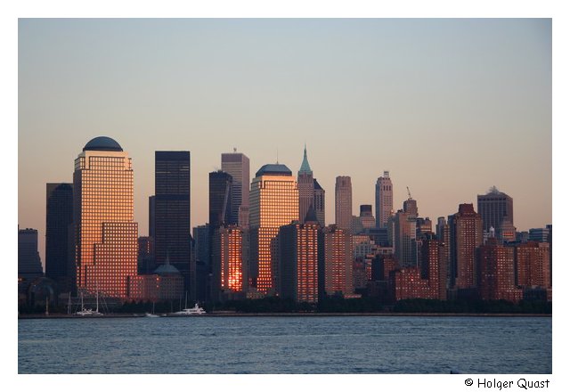 Skyline Manhattan von Jersey City aus fotogrfiert