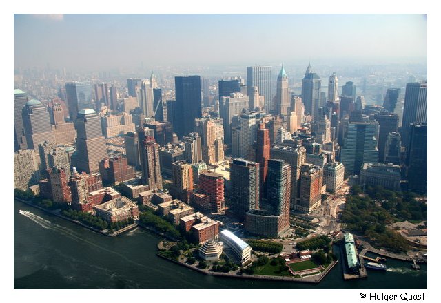 Skyline New York aus dem Hubschrauber