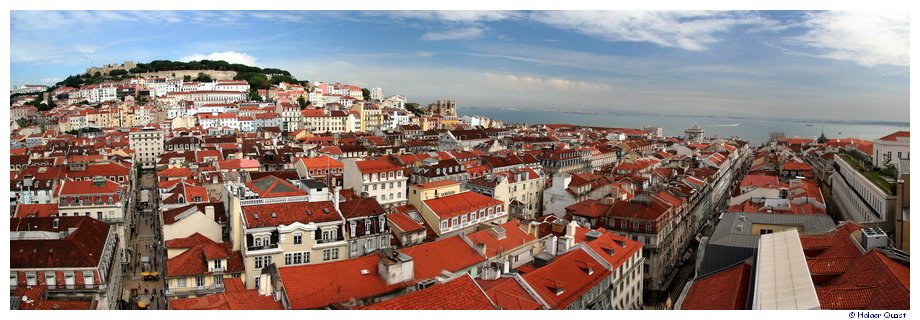 Lissabon Panorama vom Elevador de Santa Justa