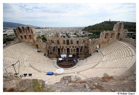 Athen - Akropolis - Odeon des Herodes Atticus