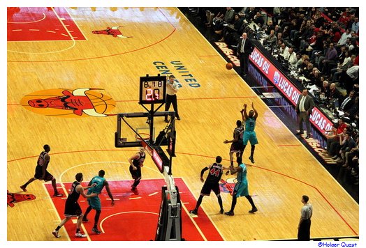 NBA Basketballspiel  Chicago Bulls - Charlotte Hornets